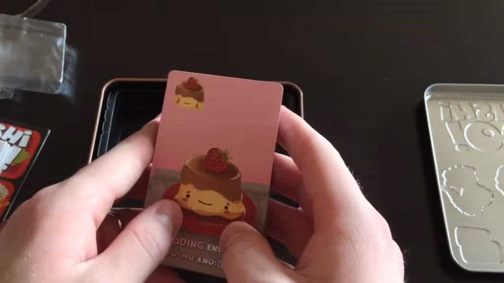Sushi Go! card game pudding card.