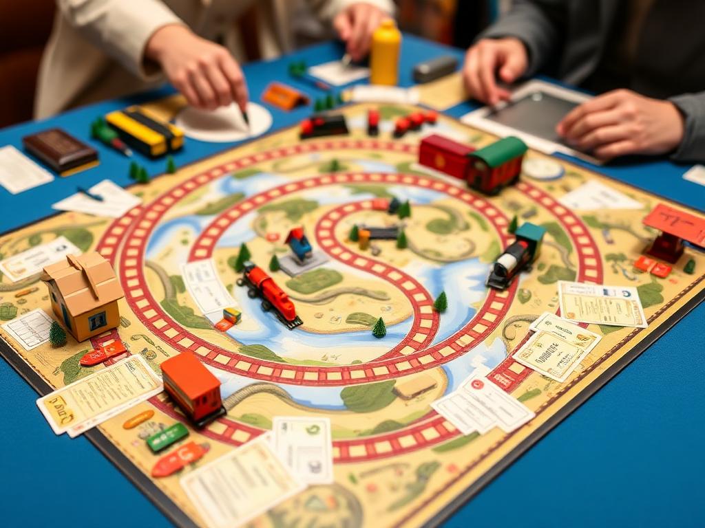 Well-organized board game setup showing proper preparation for a positive gaming experience