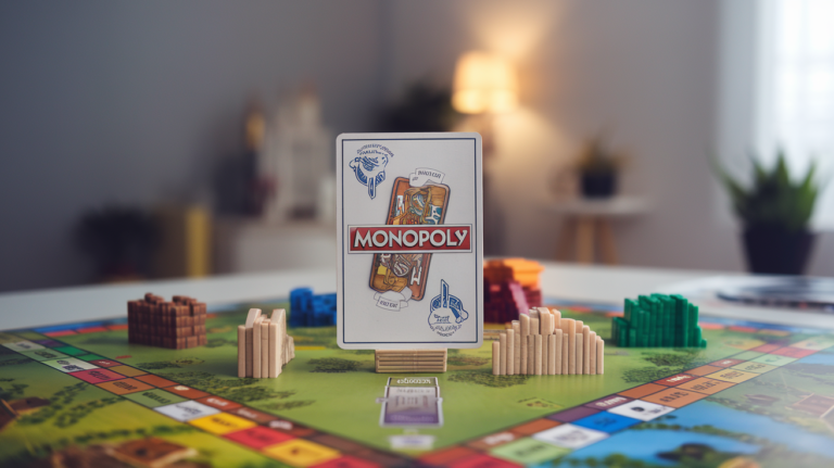 Fan art of Catan board game using Monopoly strategy, featuring houses and hotels on the board
