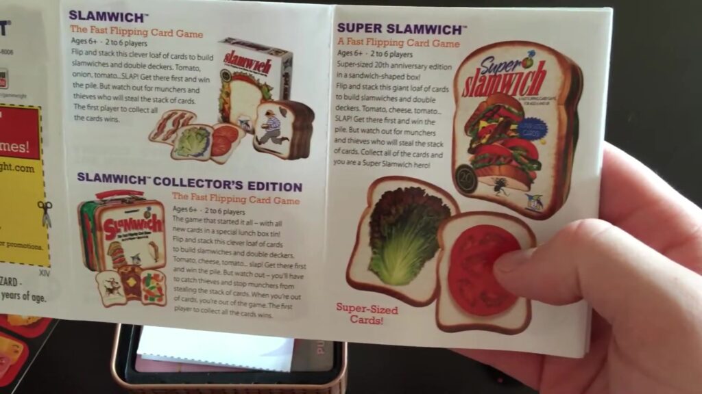 Sushi Go! card game rules and tin box