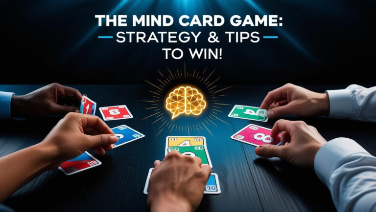 Players arranging cards in The Mind Card Game